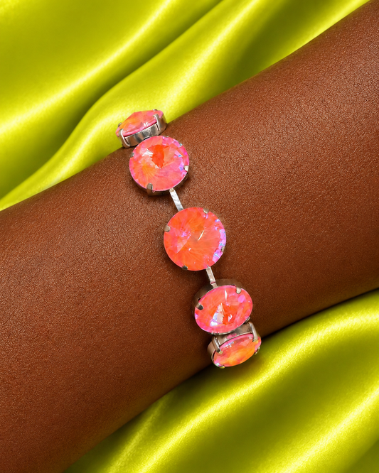 Peach Fizz- Shimmer Strand Bracelet