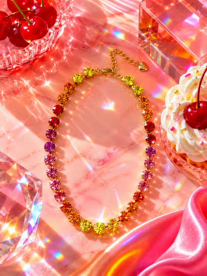JUICY SUNSET- SHIMMER STRAND 8mm