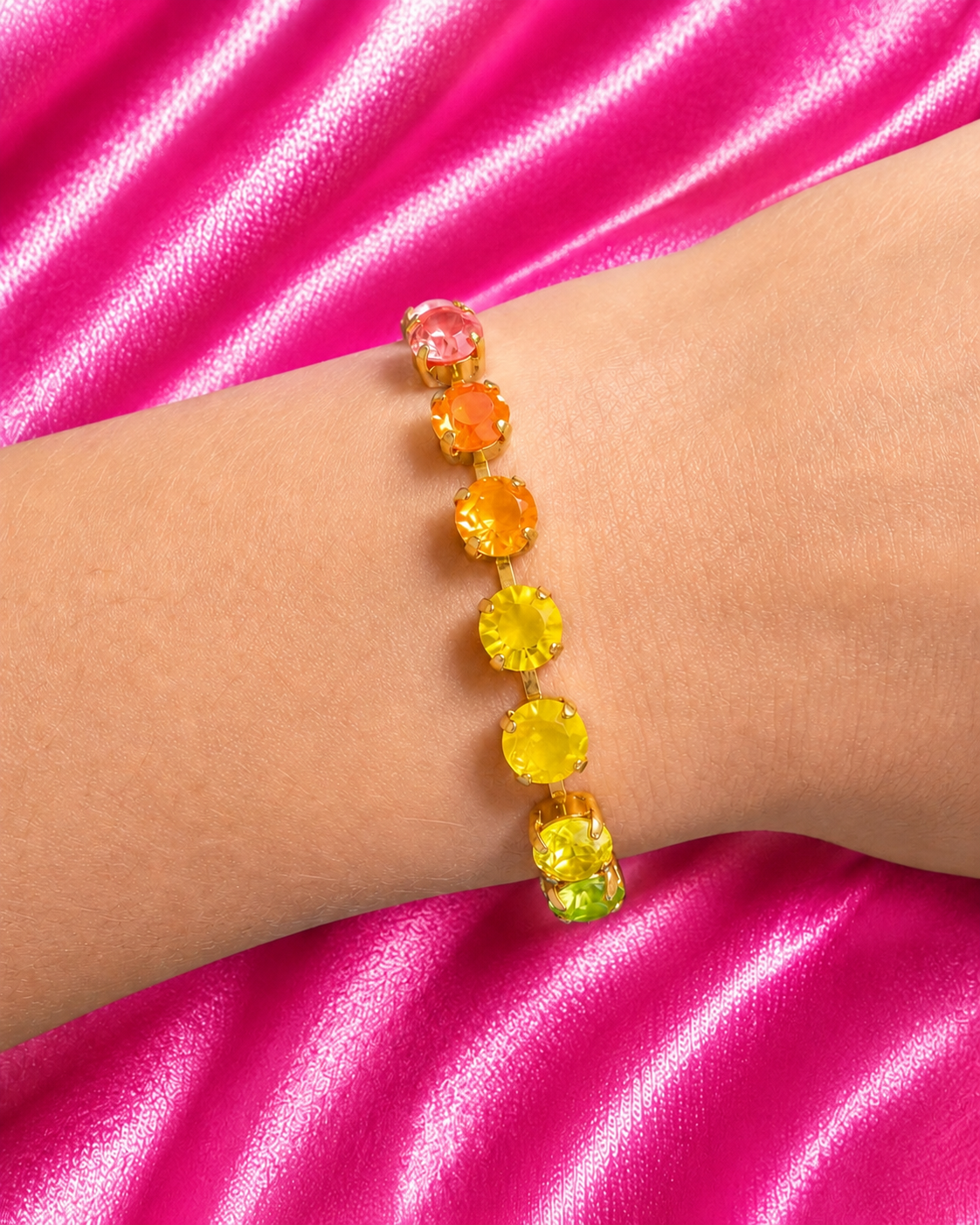 Color Waves- Shimmmer Strand Bracelet