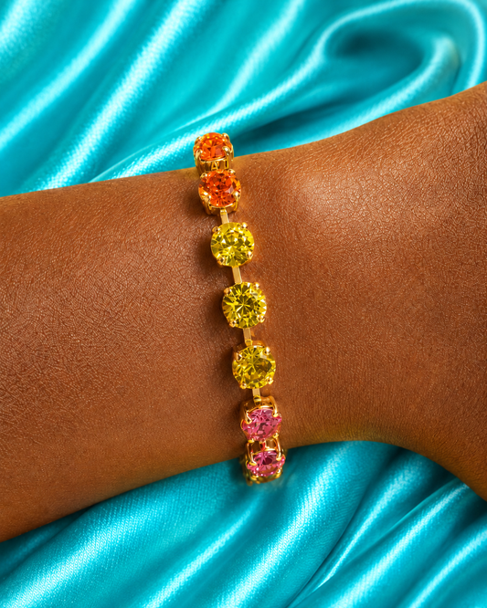 Juicy Sunset- Shimmmer Strand Bracelet