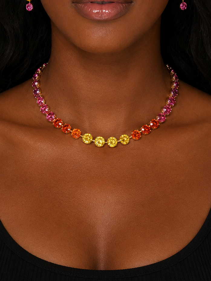 JUICY SUNSET- SHIMMER STRAND 8mm