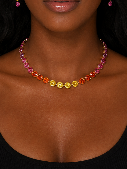 JUICY SUNSET- SHIMMER STRAND 8mm