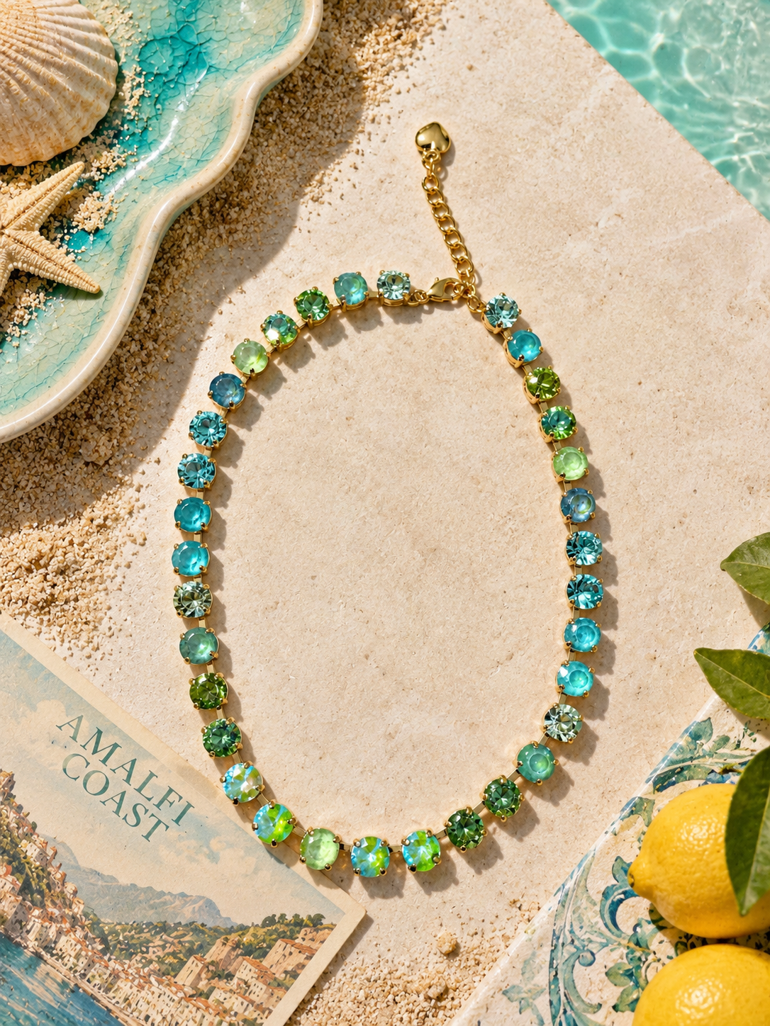 SEA GLASS- SHIMMER STRAND 8mm