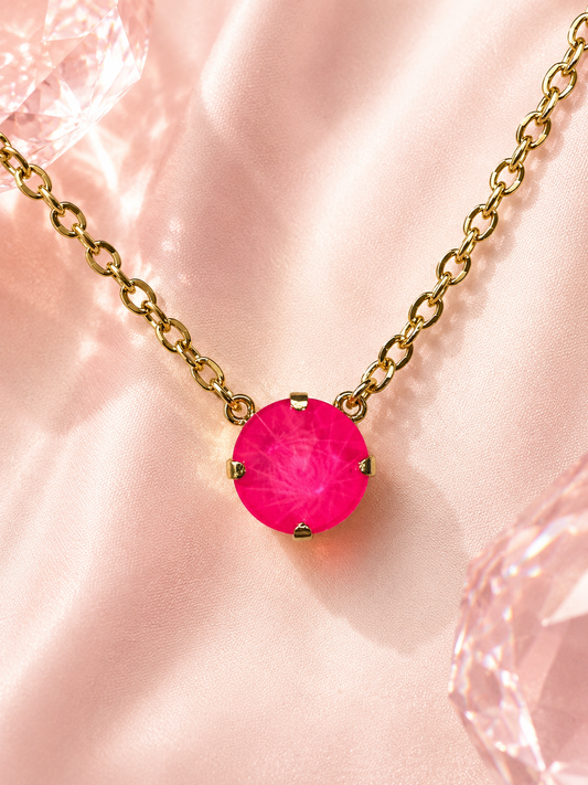 Hot Candy Solitaire Necklace — 12 mm