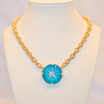Blue Dream Statement Necklace- 27mm