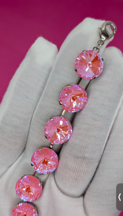 Peach Fizz- Shimmer Strand Bracelet