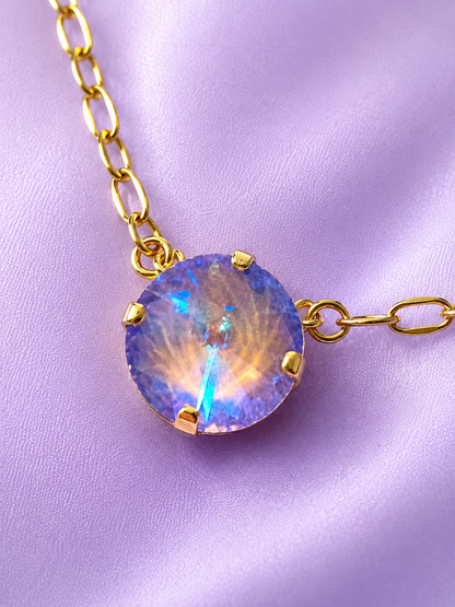 Moonberry Solitaire Necklace — 14 mm