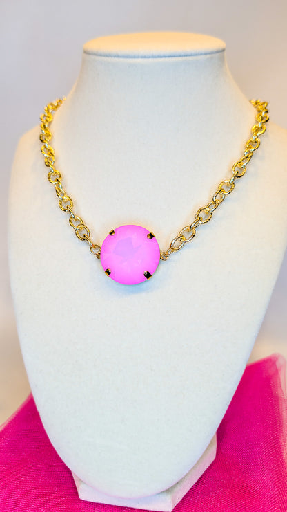 Bubblegum Statement Necklace- 27mm
