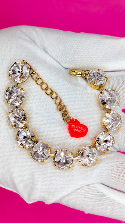 Crystal Clear- Shimmer Strand Bracelet Gold