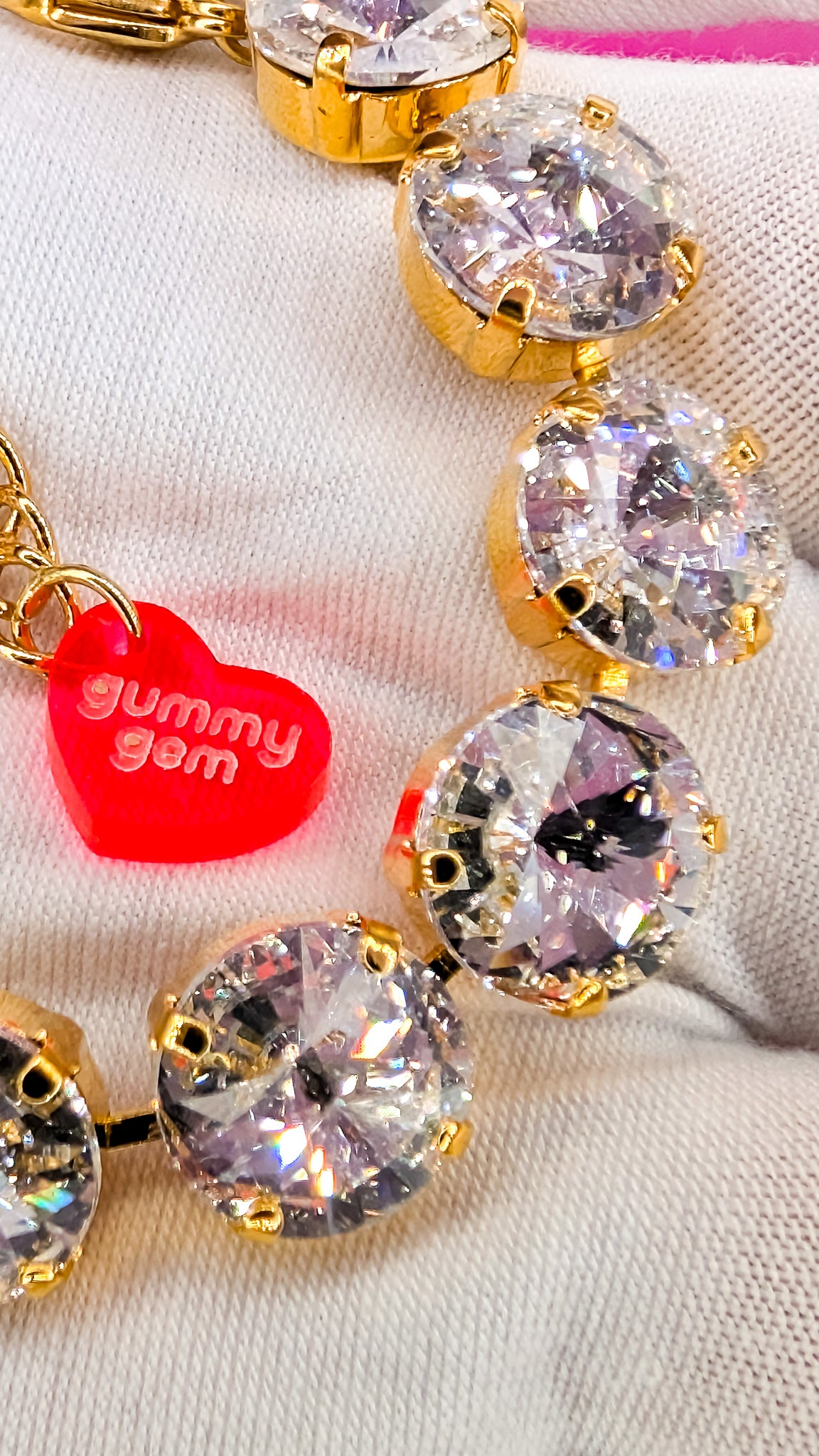 Crystal Clear- Shimmer Strand Bracelet Gold