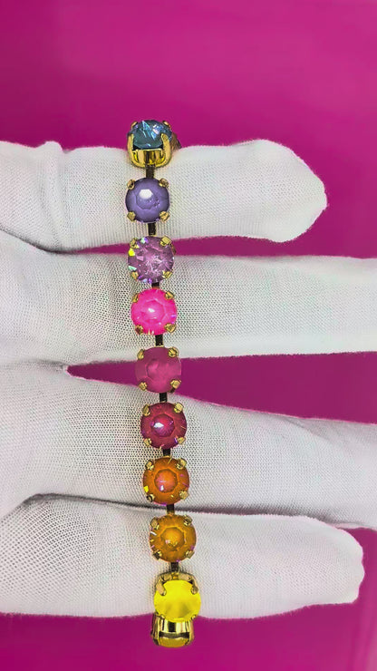 Color Waves- Shimmmer Strand Bracelet