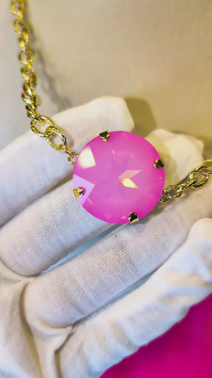Bubblegum Statement Necklace- 27mm